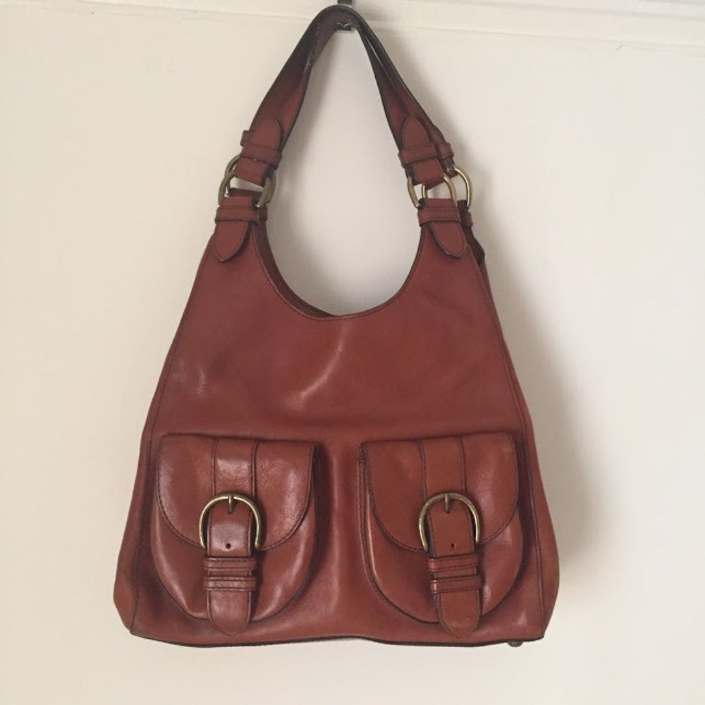 Vintage Banana Republic Brown Leather Hobo